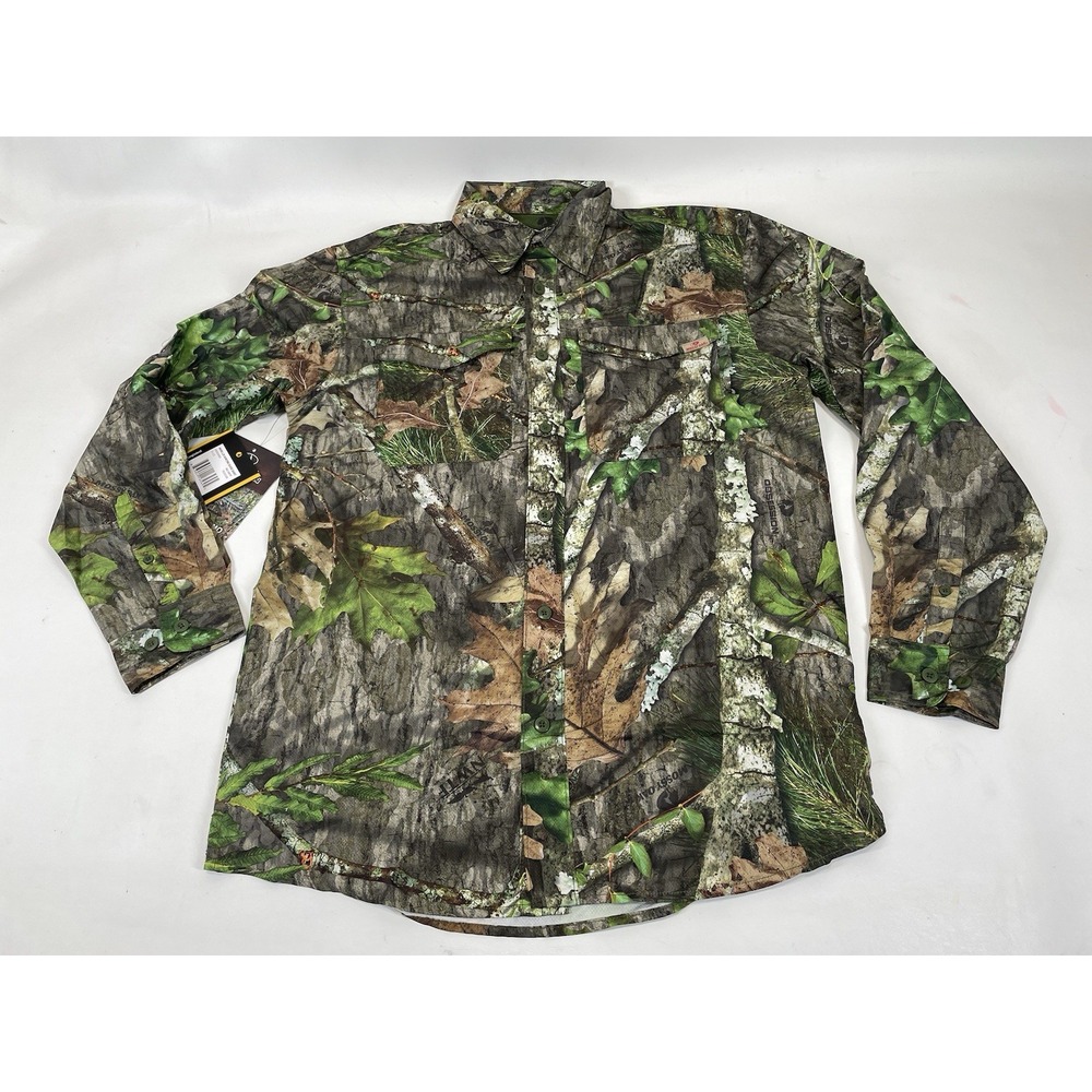 Mossy Oak Obsession Camo Hunting Guide Button‎ Up Shirt Mens Size M